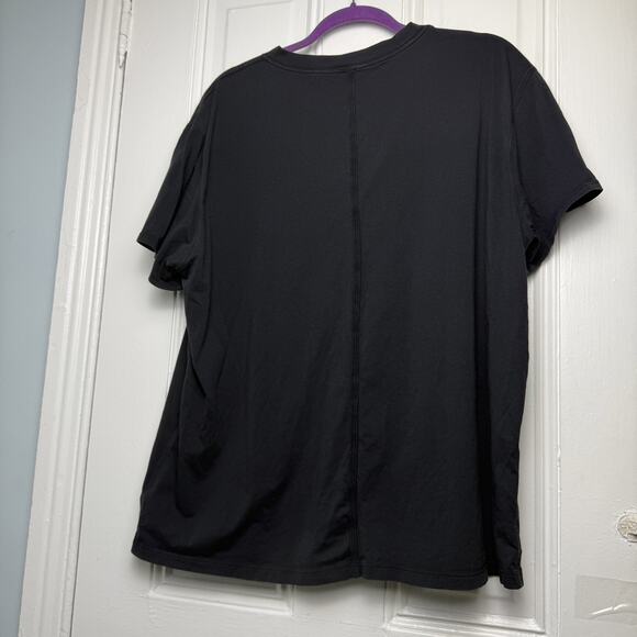 Lululemon Womens Black Cotton Tee Shirt Size Large Bundle of 2 Athleisure Lounge - Picture 4 of 6
